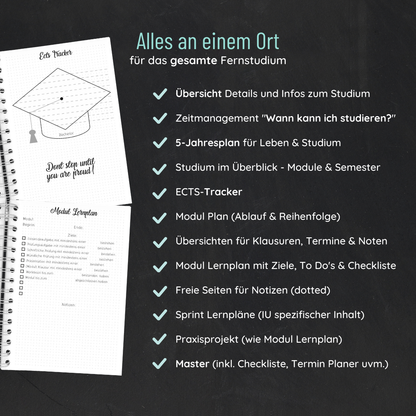 Fernuni Planer IU Edition Master 120 ECTS - Kalligraphie A4