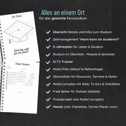Fernuni Planer Classic Master 60 ECTS - Kalligraphie A4