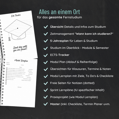 Fernuni Planer IU Edition Master 120 ECTS - Kalligraphie A5