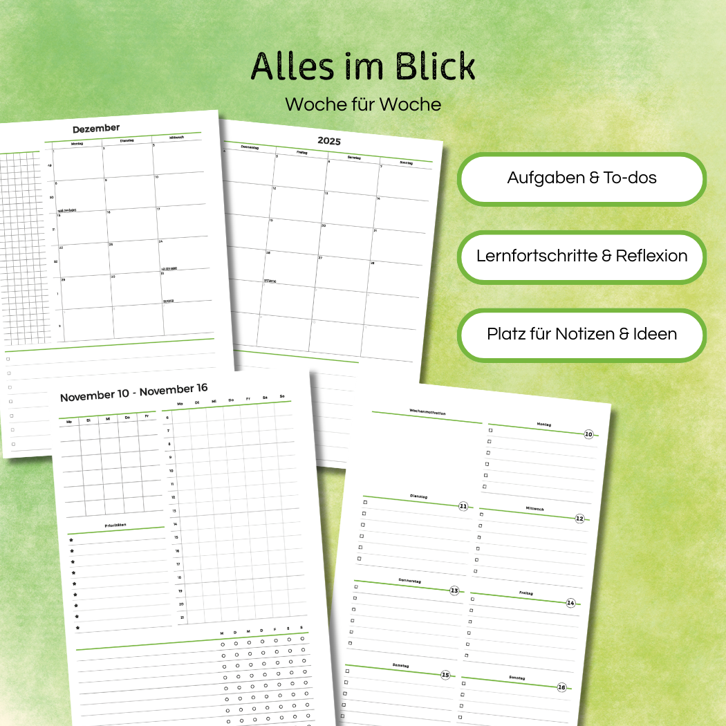 Printable Homeschool Planer 2025/2026