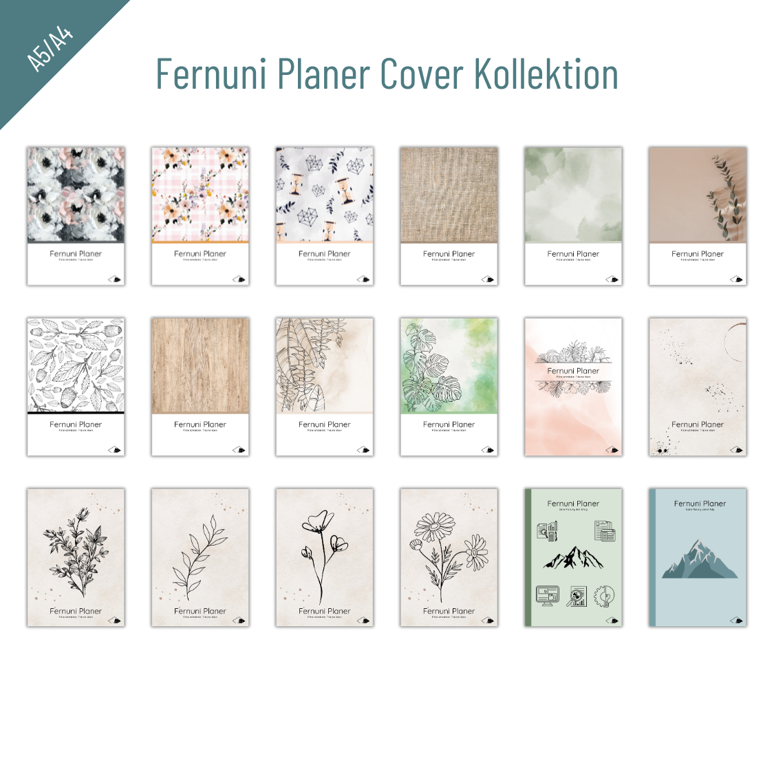 Fernuni Planer Cover Kollektion: Gestalte deinen individuellen Planer