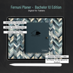 Fernuni Planer Digital – Bachelor IU Edition für iPad Goodnotes, Notability… [Digital]