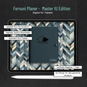Fernuni Planer Digital – Master IU Edition für iPad Goodnotes, Notability… [Digital]