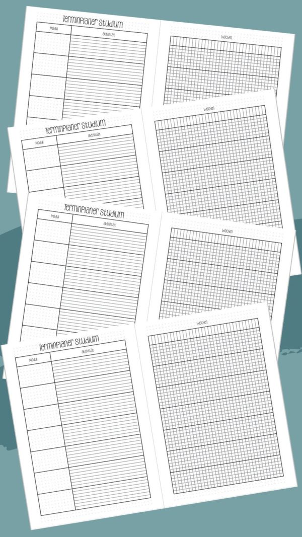 Fernuni Planer Master A4/A5 Printable [Digital] – Bild 5
