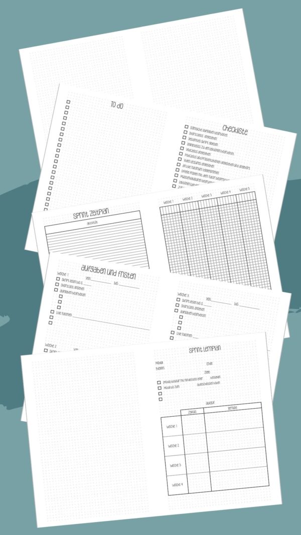 Fernuni Planer Master IU Edition A4/A5 Printable [Digital] – Bild 8
