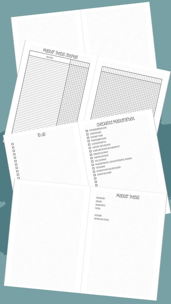 Fernuni Planer Master A4/A5 Printable [Digital] – Bild 8