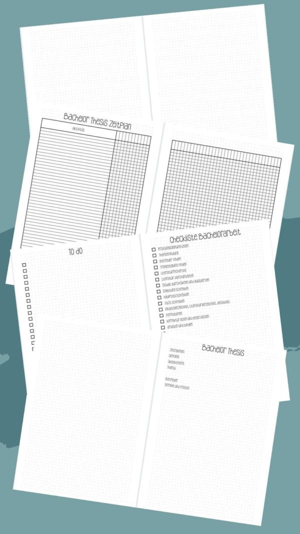 Fernuni Planer Bachelor A4/A5 Printable [Digital] – Bild 8