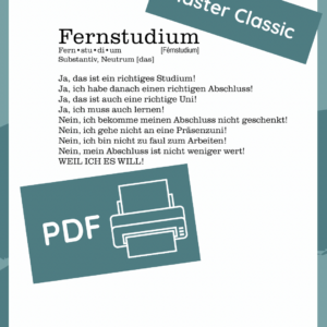 Fernuni Planer Master A4/A5 Printable [Digital]