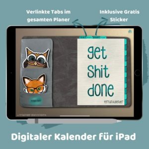 Digitaler Fernuni Kalender für iPad Goodnotes, Notability... [Digital]