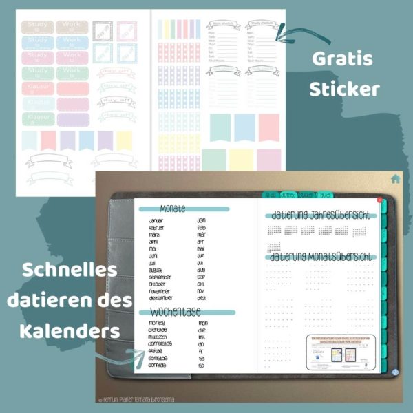 Digitaler Fernuni Kalender für iPad Goodnotes, Notability... [Digital] – Bild 9