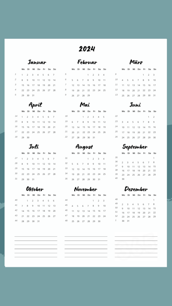 "Never give up!" Kalender 2024 / 2025 [Digital] – Bild 2