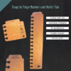 Snap in Page Marker und Notiz Tab