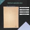 A5 Notizbuch Spiralbindung kurze Seite - versch. Cover-Motive