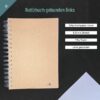 A5 Notizbuch Spiralbindung lange Seite – versch. Cover-Motive
