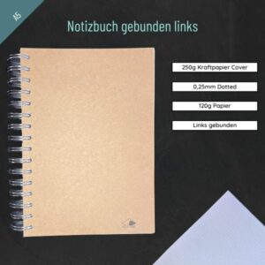 A5 Notizbuch Spiralbindung lange Seite – versch. Cover-Motive